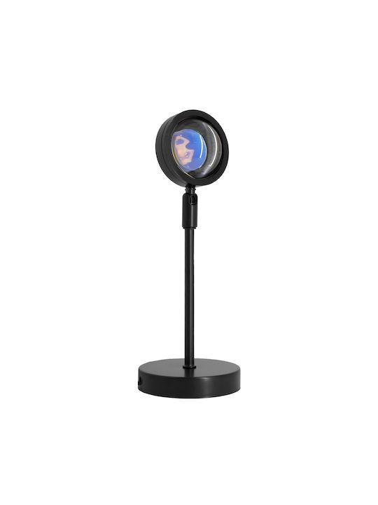 GloboStar Rainbow Green 180° Lustră Decorativă Apus de soare Negru
