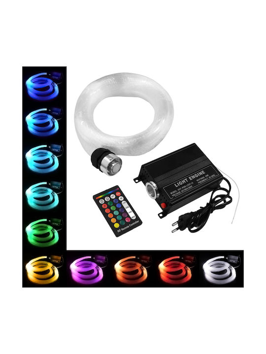 GloboStar Dekoratives Tischlicht LED RGBW Optische Faser 11,5cm