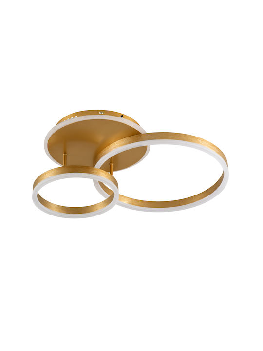 GloboStar Venom Ceiling Mount Light 60cm Gold with Integrated LED and Remote Control
