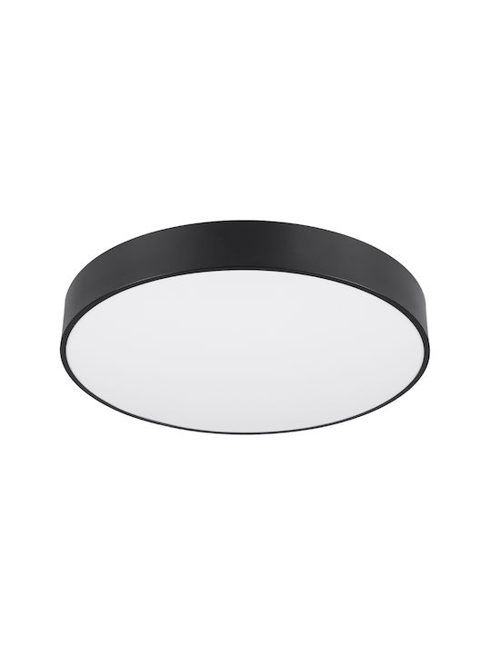 GloboStar Burton 61202-S Ceiling Mount Light 60cm Black with Integrated LED and Remote Control