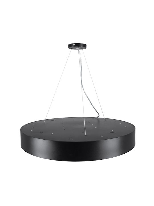GloboStar Burton 61202-S Ceiling Mount Light 60cm Black with Integrated LED and Remote Control