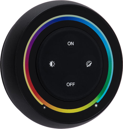 GloboStar Dimmer Switch with LED Touch Frame in Black Colour