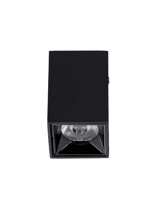 GloboStar Luminar Superior Single LED Warm White Spot in Black Color