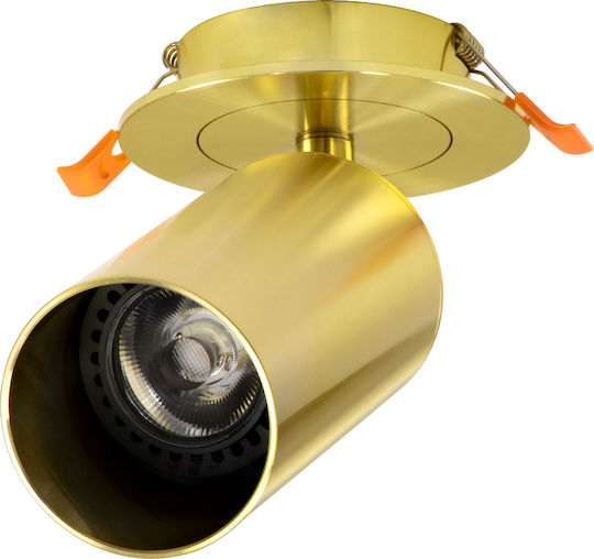 GloboStar LEO Single Spot with Socket GU10 in Gold Color