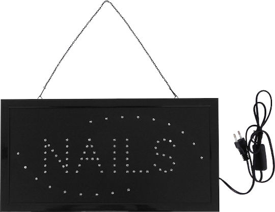 GloboStar Motion LED Sign One - Sided 48x25cm Red / Blue