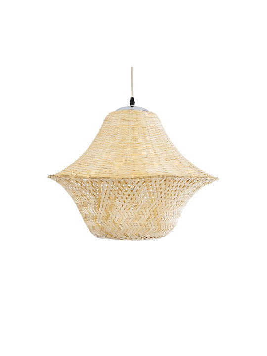 GloboStar Juniper Deckenleuchte Beige Boho Raster mit Lampenbirnensockel E27 45x45x40cm