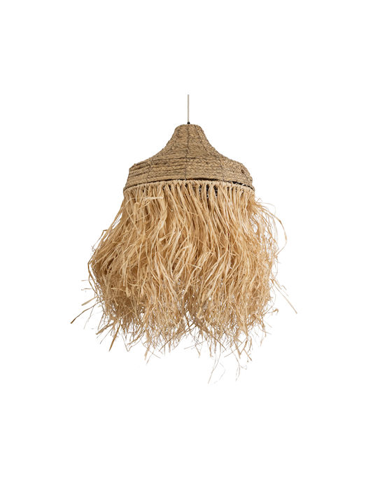 GloboStar Portoferraio Ceiling Light Beige Boho Grid with E27 Socket 50x50x80cm