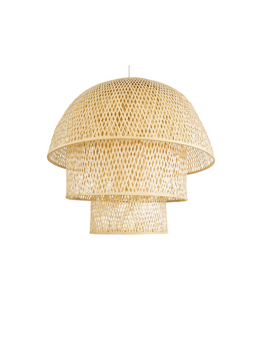GloboStar Hiroka Ceiling Light Beige Boho Grid with E27 Socket 100x100x110cm