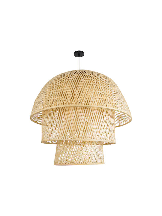 GloboStar Hiroka Ceiling Light Beige Boho Grid with E27 Socket 100x100x110cm
