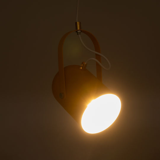 GloboStar Hazel Висящо Осветително Тяло Жълт с Цокъл E27 12x18x27см.