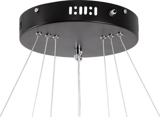 GloboStar Diamond Trio Hängelampe Schwarz 25x25x60cm.