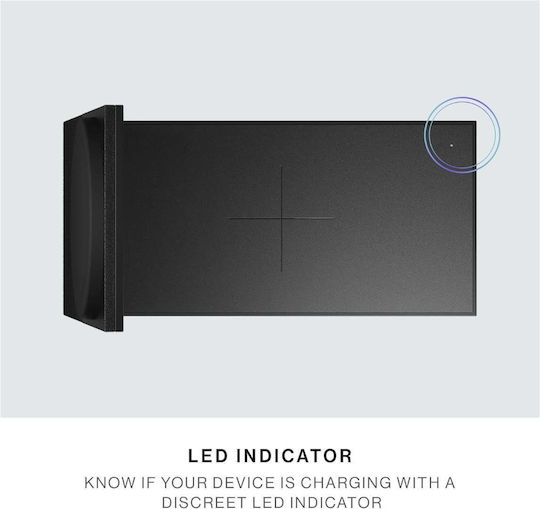 Native Union Безжично зарядно Qi2 и кабел USB-C 15W Черен (Rise)