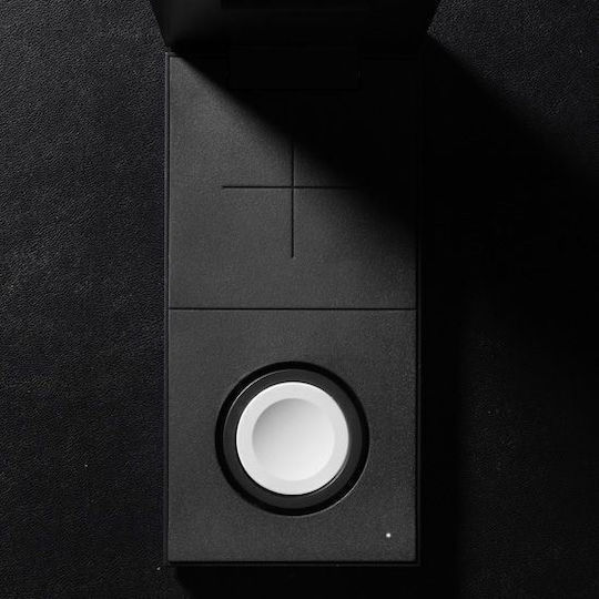 Native Union Безжично зарядно Qi2 и кабел USB-C 15W Сив (Rise 3-in-1)