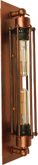 GloboStar Bespoke Industrial Wall Lamp with E27 Copper Base 9.5x47cm