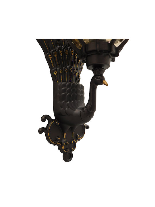 GloboStar Cornelia Vintage Lamp Wall with Socket E27 Brown 32x20x55cm