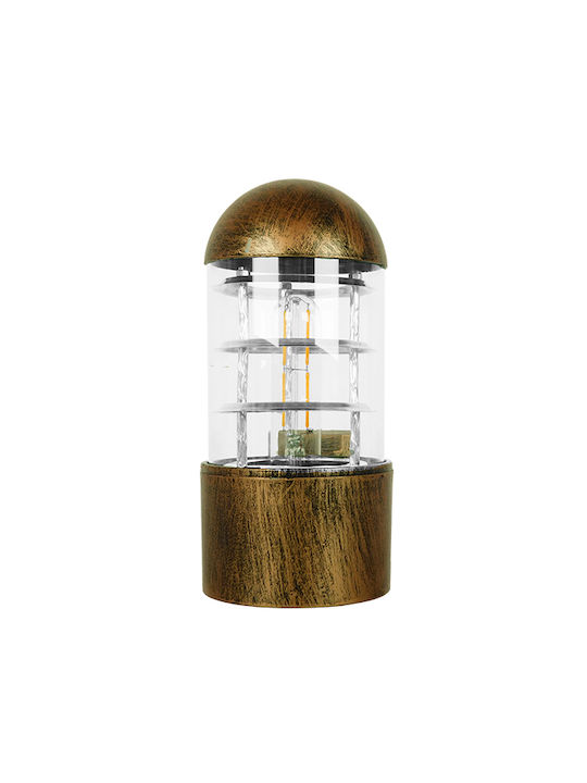 GloboStar Norma Modern Lamp Wall with Socket E27 Bronze 17x23cm
