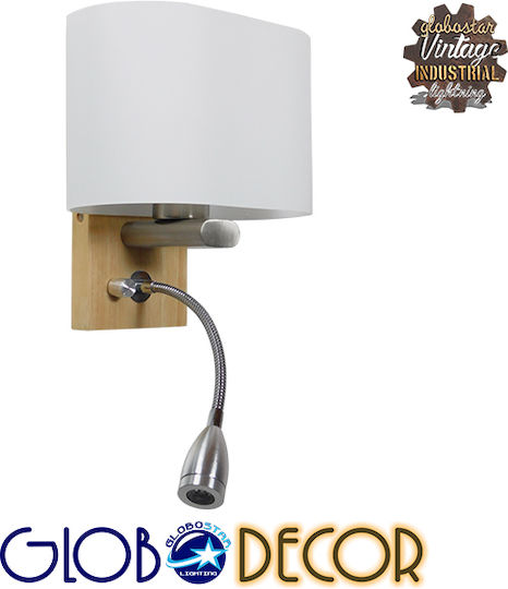 GloboStar Sutton Lampa De Perete Modernă Cu Bază De Bec E27 20x20x20cm