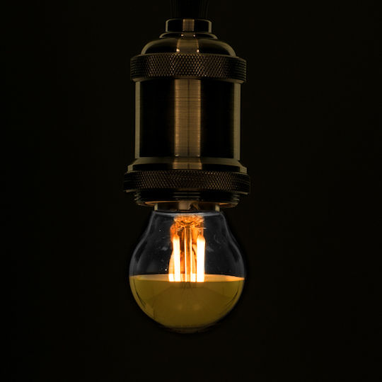 GloboStar Edison Retro LED крушка 4W 77mm за фасунга E27 и форма G45 Топло бяло 420лм Димируем