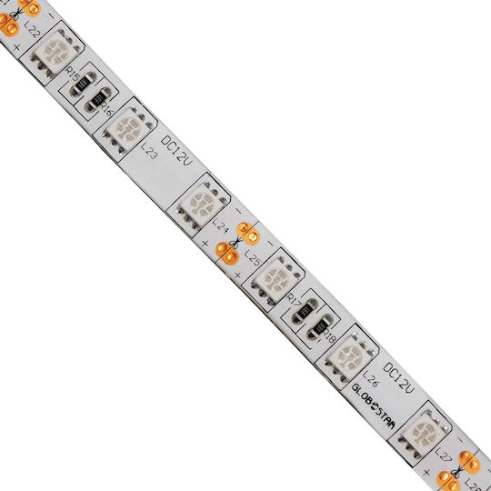 GloboStar Αδιάβροχη Ταινία LED 12V Πράσινο Φως 5m Τύπου SMD5050