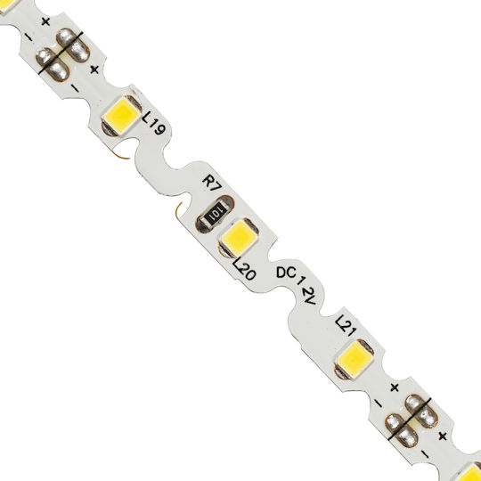 GloboStar Ταινία LED 12V Φυσικό Λευκό Φως 5m Τύπου SMD2835