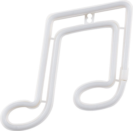GloboStar Neon Διακοσμητικό Φωτιστικό Music Note LED Φιγούρα 19x19x23εκ.