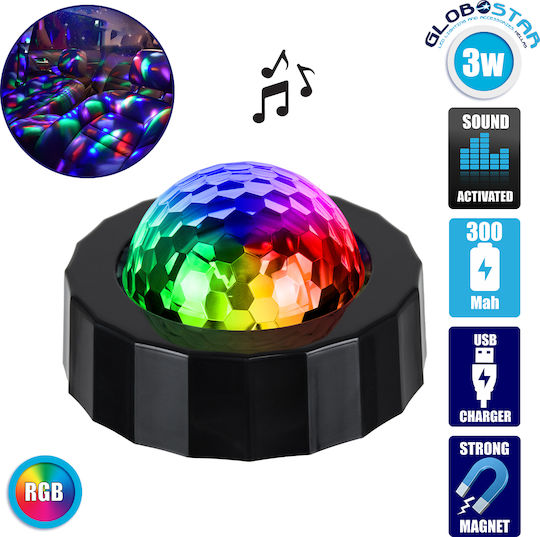 GloboStar Dekoratives Tischlampe LED RGB Party Licht 7,5x7,5x4,5cm