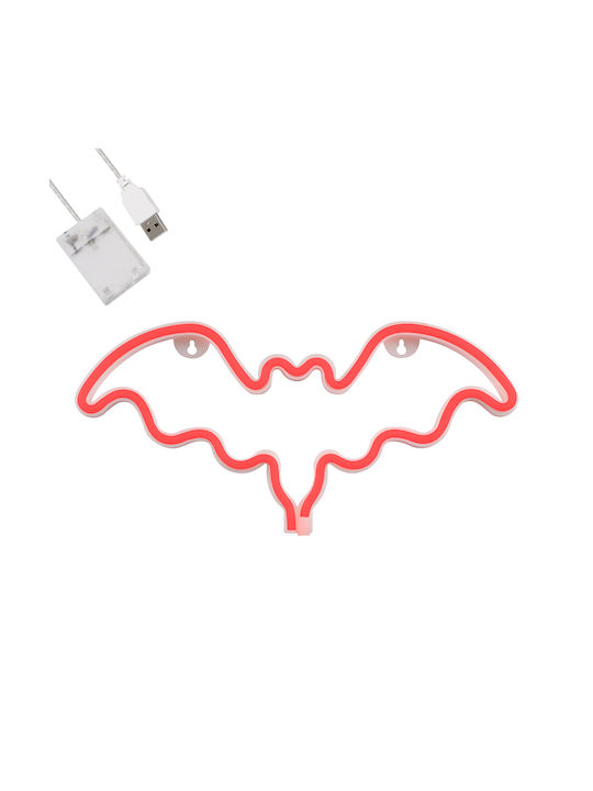GloboStar Neon Διακοσμητικό Φωτιστικό Batman LED Φιγούρα 35.5x16εκ.