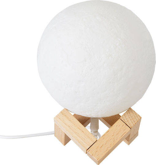 GloboStar Διακοσμητικό Φωτιστικό Moon LED RGBW Moon Light 12x12x15εκ.