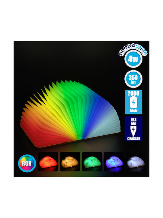 GloboStar Διακοσμητικό Φωτιστικό LED RGB 21.5x16.5x30εκ.