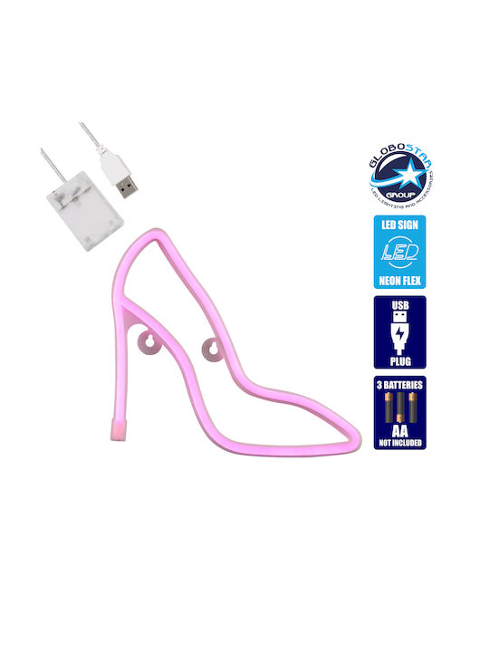 GloboStar Women Shoes Dekorative Lampe Abbildung Rosa