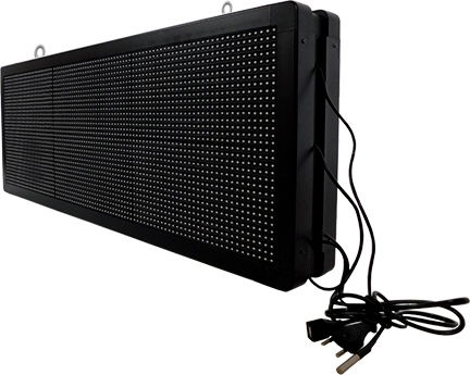 GloboStar Rolling LED Sign Double Sided Waterproof 104x40cm Red