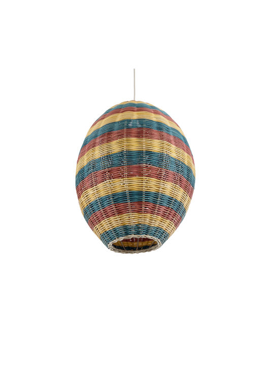 GloboStar Caballeros Hängelampe Bulb Boho Raster mit Fassung E27 40x50cm.