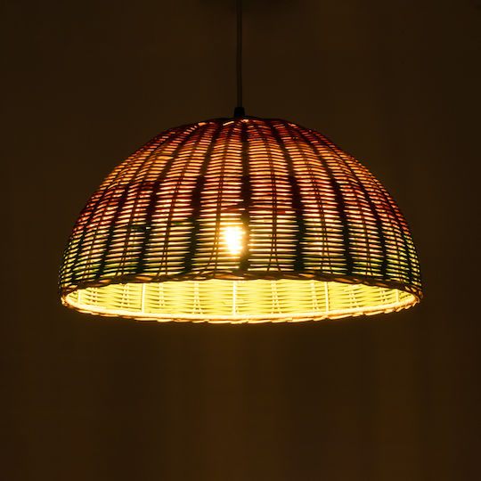 GloboStar Caballeros Multicolour Boho Grid Pendant Ceiling Light with E27 Socket 40x20x20cm