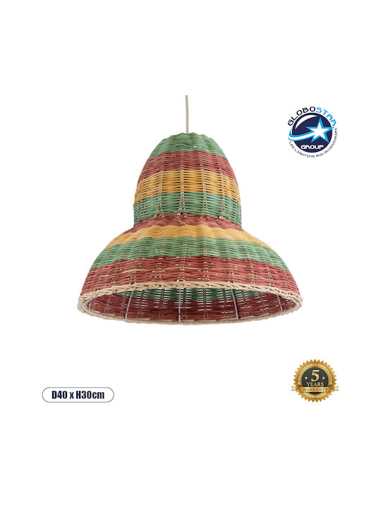 GloboStar Caballeros Висящо Осветително Тяло Bulb Бохо Мрежа с Цокъл E27 40x30см.