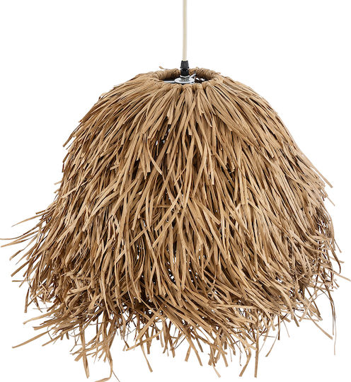GloboStar Guadeloupe Κρεμαστό Φωτιστικό Bulb Boho Πλέγμα με Ντουί E27 50x50x40εκ.