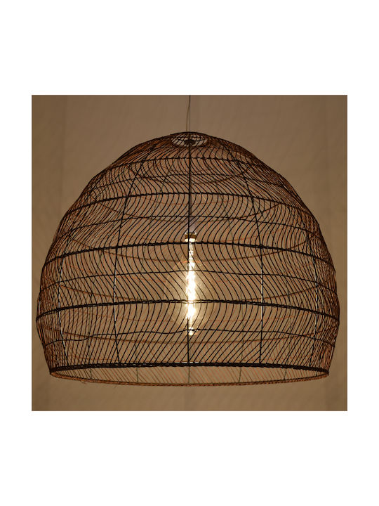 GloboStar Malibu Brown Boho Bell Pendant Ceiling Light with E27 Socket 97x100x86cm