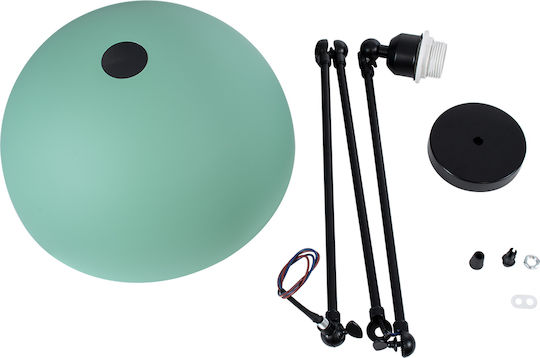 GloboStar Lotus Pendant Light Green Bell with Socket E27 30x21cm
