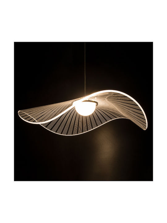 GloboStar Acrylica Pendant Light Black 66x66cm