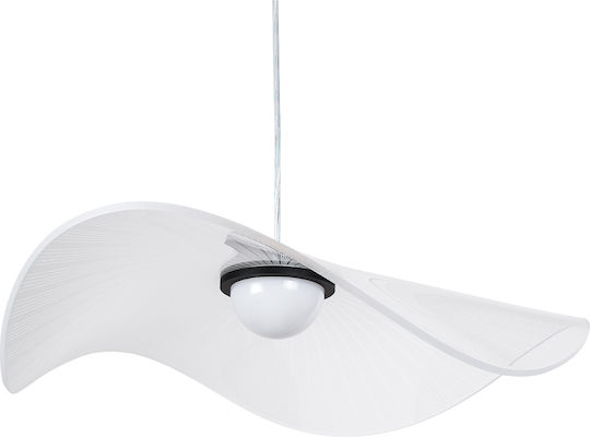 GloboStar Acrylica Висящо Таванно Осветително Тяло Черно LED с Регулируемо Бяло Светлина 66x66x15см