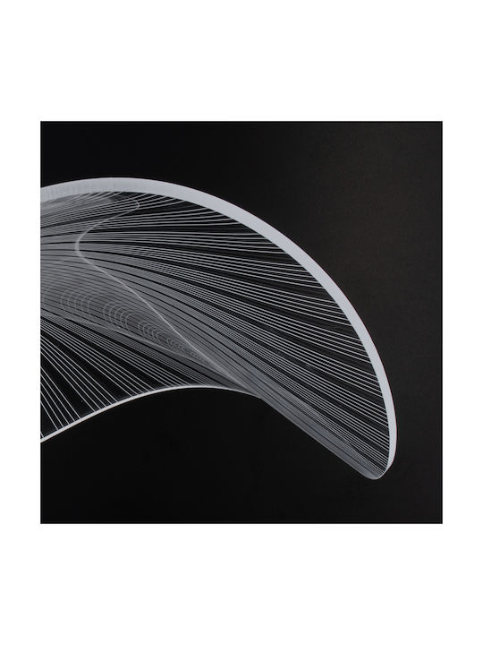 GloboStar Acrylica Pendant Light Black 66x66cm