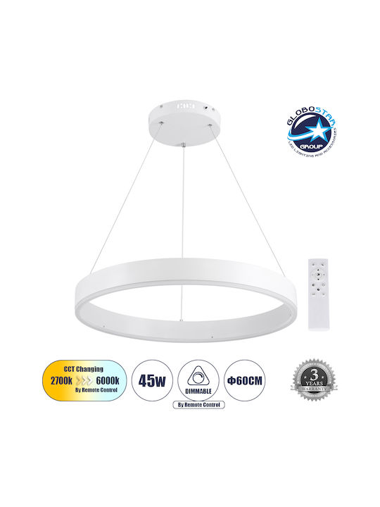 GloboStar Venom Pendant Light White 60x60cm