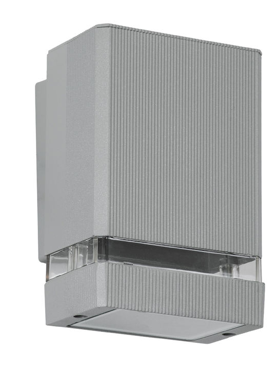 GloboStar Quatro Επιτοίχια Εξωτερική Πλαφονιέρα GU10 IP65 11x10x16.4εκ.