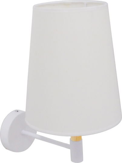 GloboStar Lydford Classic Wall Lamp with E27 Socket White 20x36x36cm
