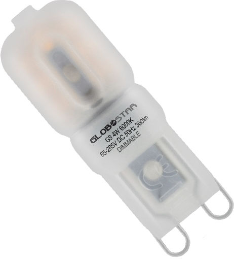 GloboStar Λάμπα LED 4W για Ντουί G9 Ψυχρό Λευκό 390lm Dimmable