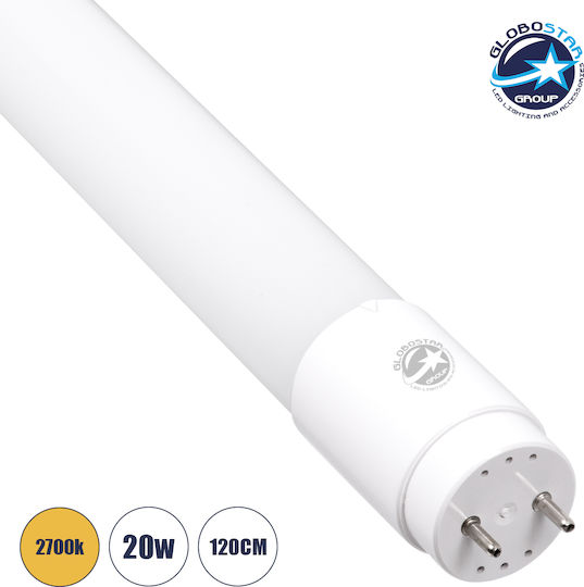 GloboStar LED Bulbs 20W Fluorescent Type 120εκ. for Socket G13 and Shape T8 Warm White 2019lm 25pcs