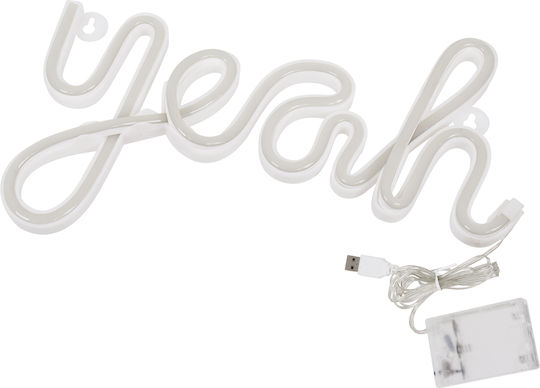 GloboStar Neon Διακοσμητικό Φωτιστικό Yeah LED