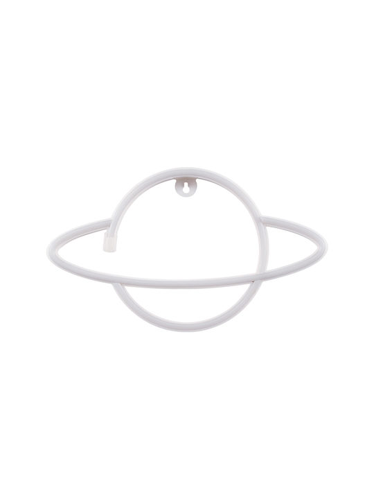 GloboStar Neon Διακοσμητικό Φωτιστικό Planet Saturn LED Φιγούρα