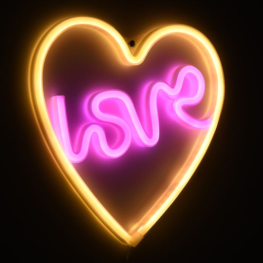 GloboStar Decorative Lamp Love Pink