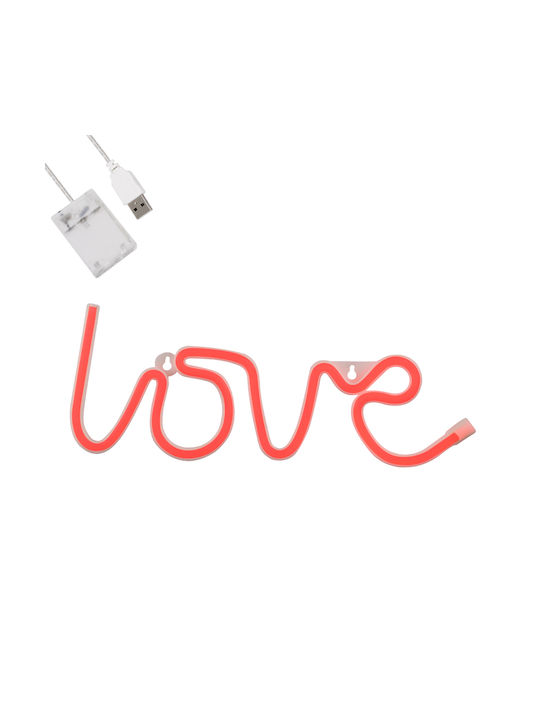 GloboStar Neon Διακοσμητικό Φωτιστικό LED Love