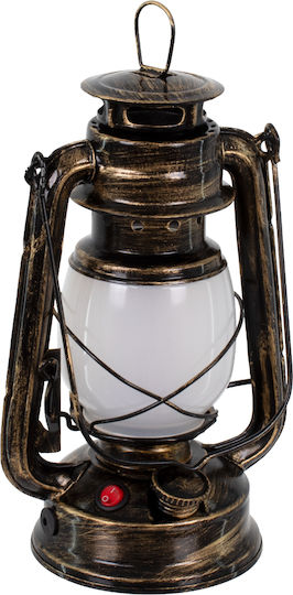 GloboStar Flame Effect Dekorative Lampe Laterna Bronze